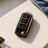 Skoda Type A key cover in a lifestyle setting