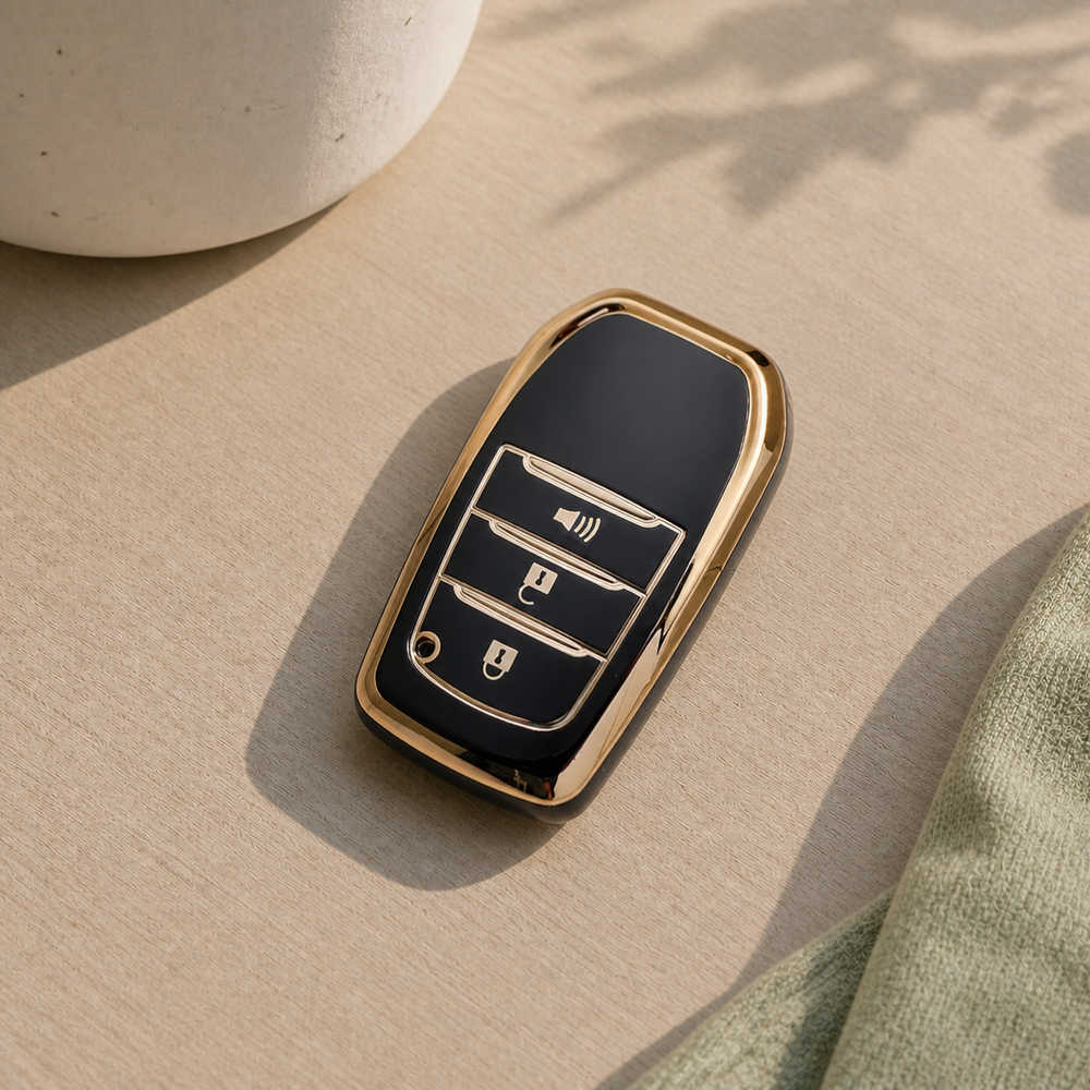Toyota Type H key cover in a lifestyle setting