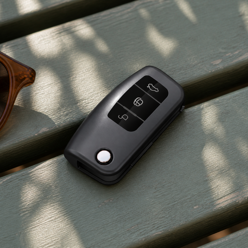 Ford Type A key cover in a lifestyle setting