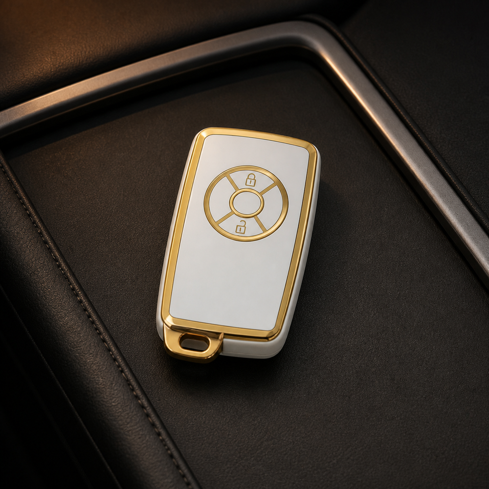 Toyota Type J key cover in a lifestyle setting