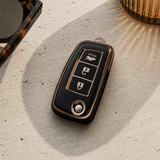 Nissan Type E key cover in a lifestyle setting