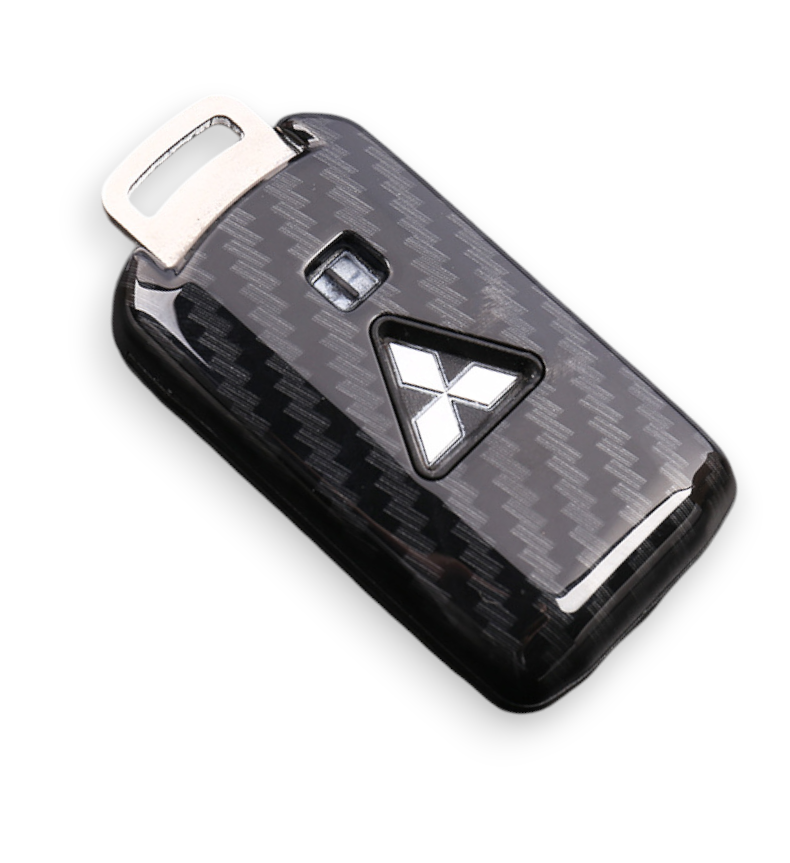 Mitsubishi key cover - 2 & 3 button Carbon Fibre Design | Outlander, ASX, Lancer, Triton, Pajero key fob cover
