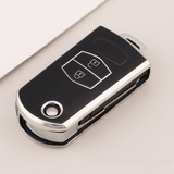 Mazda Flip key cover | Mazda 2, 3, 6, CX-3, CX-5, RX8, CX-9, MX-5 (2-button) car key fob cover