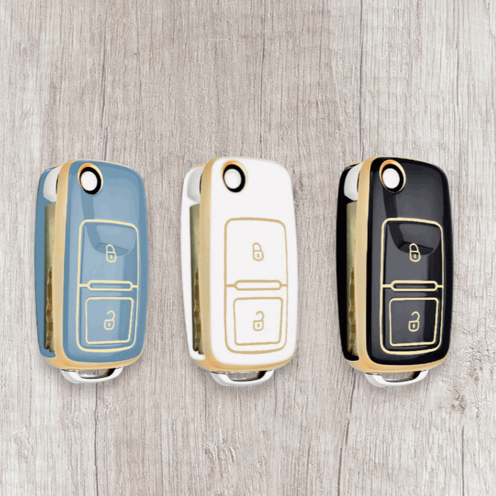 Volkswagen key cover (2005-12)| Key fob cover for VW Golf, Amarok, Passat, Polo, Tiguan, Touareg.