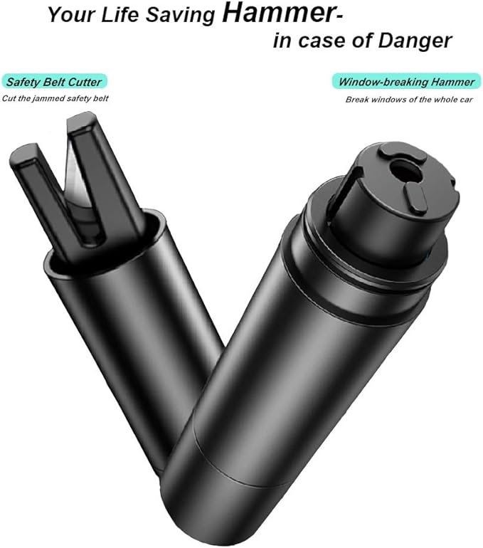 2-in-1 Safety Glass Breaker and Seatbelt Cutter – Best Emergency Tool for Car Safety and Escape