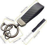 Universal Carbon Fibre pattern Lanyard with Gunmetal attachments