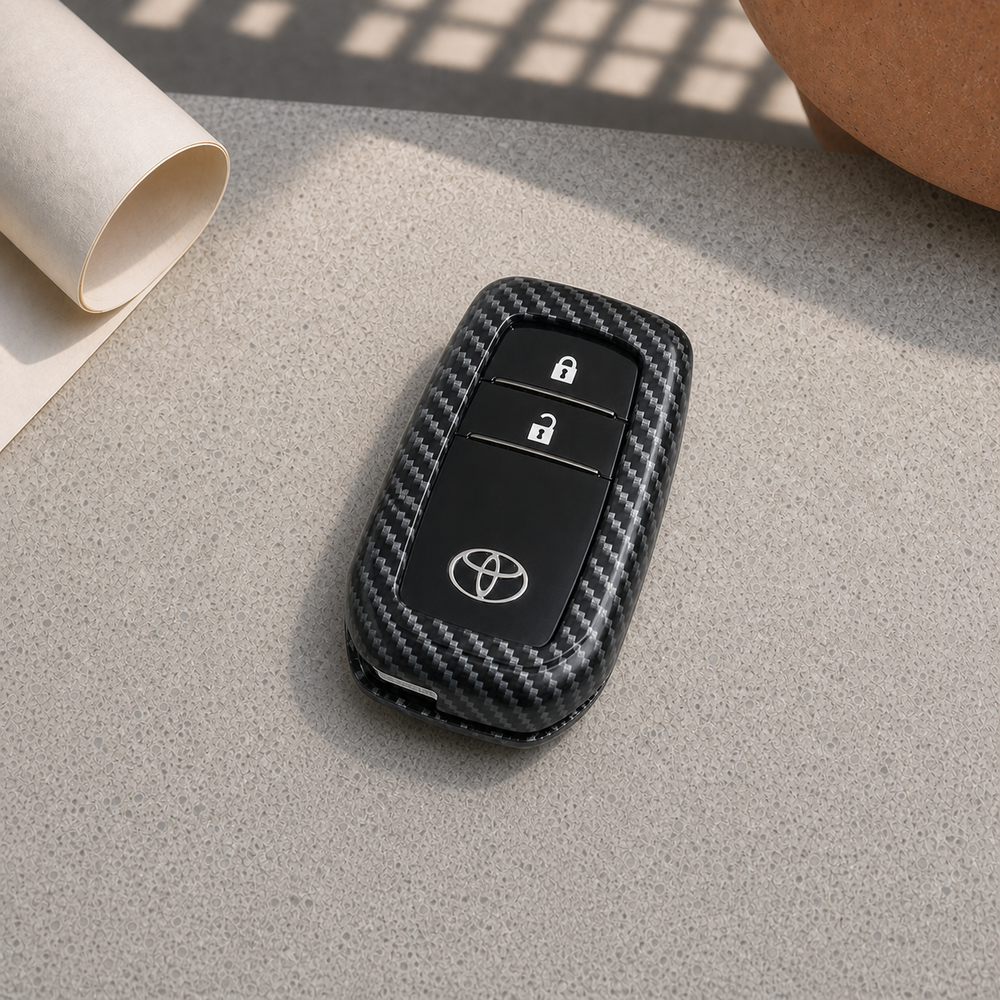 Toyota Type H key cover in a lifestyle setting