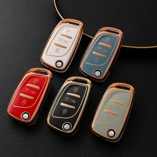 Aftermarket Flip Key - 3 button | Fits replacement key shape