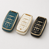 RAM Key Cover 1500, 2500, 3500, 5500 – 5 Button Smart Key Case (Gold trim)