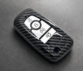 Ford key cover | Carbon fibre design | Mustang, Ranger, Escape car smart key cover - Hard plastic shell