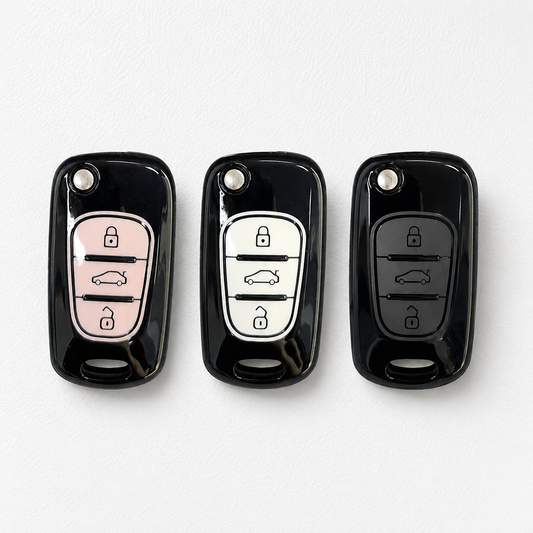 Hyundai & Kia key cover | 2008-15 | i20, i30, Elantra, Accent, ix20, ix35, Kia Rio, Sportage, Picanto, Cerato