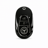 Mercedes-Benz Key Cover - 3 button | Silver Trim | Fits multiple models | key fob cover