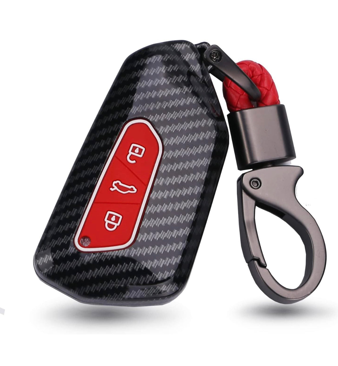 Volkswagen/Skoda/Cupra car key cover - carbon fibre design | Key fob cover for VW Golf, Passat, Polo, Tiguan, Touareg.