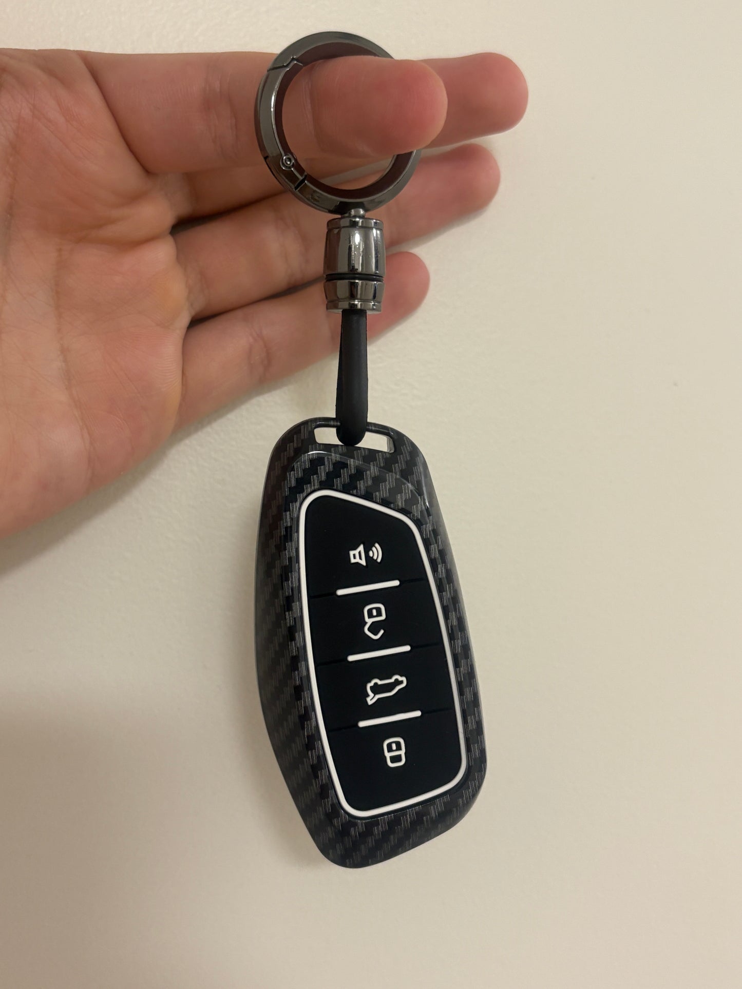 Great Wall / Haval key cover (4 button) | Carbon Fibre - Cannon, H1 H4 H6 H7 H9 Jolion | Great Wall Haval accessories | Key fob case Haval