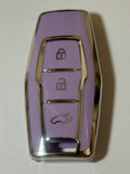 Mitsubishi key cover - 3 Button Silver Trim | 2021+ | Outlander key cover