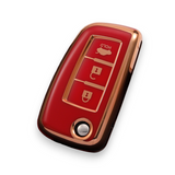 Nissan Car Key Cover - 3 button Flip key | Navara, Juke, X-Trail key fob cover | Nissan Accessories