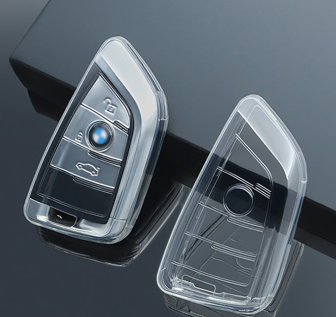 BMW key cover - Transparent Design | key fob case for X1, X2, X3, X5, 2 series, 3 series, 5 series