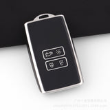 Renault key cover - Silver trim | Koleos, Megane, Arkana, Captur | Renault key fob case