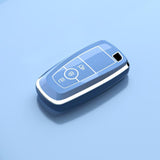 Ford Key Cover - Silver Trim | 3 button | Mustang, Ranger, Escape, Everest etc | Keysleeves key fob covers