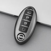 Nissan Car Key Cover - 4 button | Metallic Finish | Qashqai, Pathfinder, X-Trail, Patrol key fob cover | Nissan Accessories