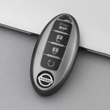 Nissan Car Key Cover - 4 button | Metallic Finish | Qashqai, Pathfinder, X-Trail, Patrol key fob cover | Nissan Accessories