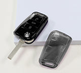 Volkswagen/Skoda/Audi/Cupra car key cover - Transparent | Key fob cover for VW Golf, Passat, T-Roc, Polo, Tiguan, Touareg, Leon, Formentor etc