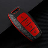 Great Wall / Haval key cover (4 button) - leather look | H1 H4 H6 H7 H9 Jolion | Great Wall Haval accessories | Key fob case Haval | Car gift