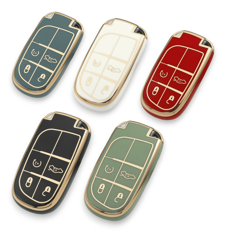 Jeep key cover 4 button (2013+) | Grand Cherokee, Renegade, Wrangler, Compass, Gladiator, Patriot key fob cover