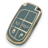 Jeep key cover 4 button (2013+) | Grand Cherokee, Renegade, Wrangler, Compass, Gladiator, Patriot key fob cover