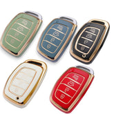 Hyundai key cover - 4 button | 2014-18 | i40, iX35, Ioniq, Tucson, Elantra, i30 | key fob cover | Hyundai Accessories