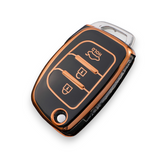 Hyundai key cover | Flip Key (side facing) | i20, accent, i40, iX35, Santa Fe, Tucson key fob cover