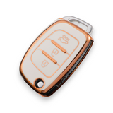 Hyundai key cover | Flip Key (side facing) | i20, accent, i40, iX35, Santa Fe, Tucson key fob cover