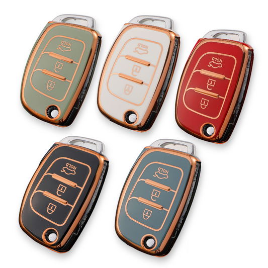 Hyundai key cover | Flip Key (side facing) | i20, accent, i40, iX35, Santa Fe, Tucson key fob cover