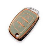 Hyundai key cover | Flip Key (side facing) | i20, accent, i40, iX35, Santa Fe, Tucson key fob cover