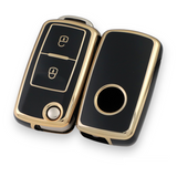 Volkswagen and Skoda key cover (2005-12)| Key fob cover for VW Golf, Jetta, Amarok, Cady, Passat, Polo, Tiguan, Touareg.