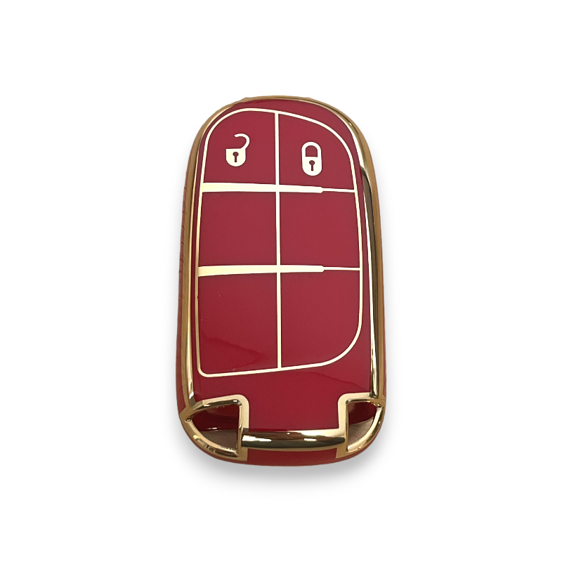 Jeep/Dodge/Chrysler key cover - 2 button (2013+) | Grand Cherokee, Renegade, Wrangler, Compass, Gladiator, Patriot key fob cover