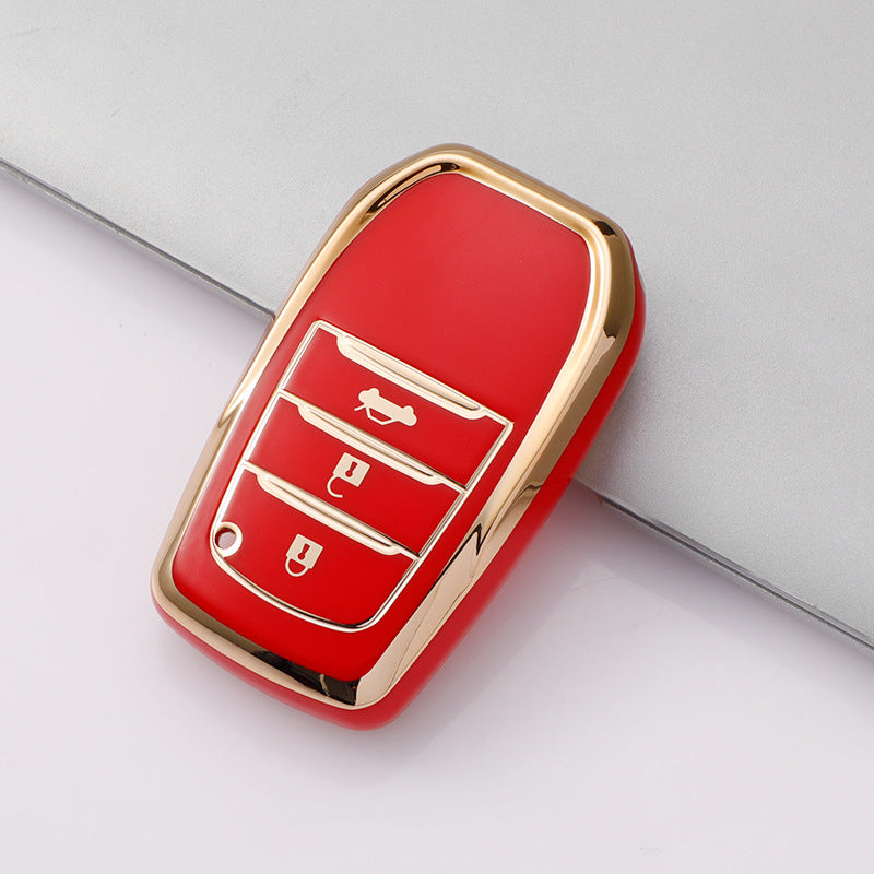 Toyota key cover - 3 button | RAV4, Corolla, Camry, Prado, Land Cruiser key fob cover | Toyota Accessories