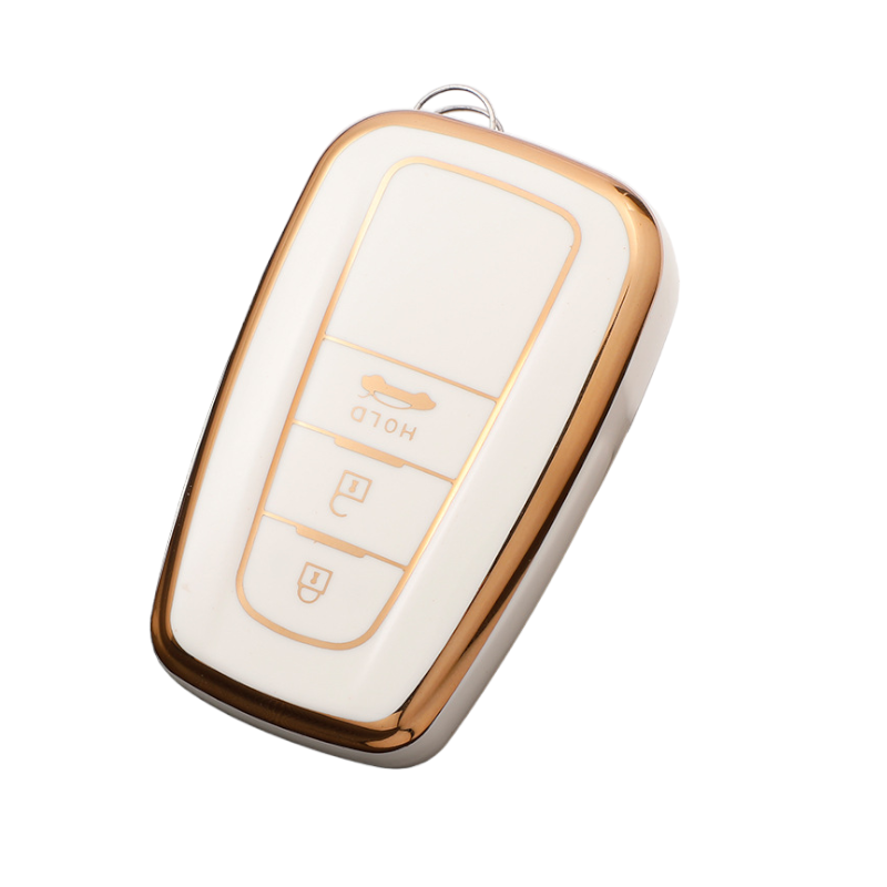 Toyota Key Cover (3 button) | Camry, Corolla, RAV4, Hilux | Toyota Accessories white