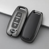 Nissan Key Cover - Metallic Finish | 3 button | Qashqai, X-Trail, Navara, Patrol key fob cover | Nissan Accessories
