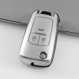 Holden Key Cover (2, 3, 4 or 5 button) Flip key | Silver Design |Trailblazer, Colorado, Commodore, Barina, Cruze |key fob cover accessory