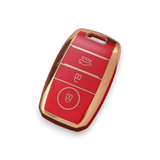 Kia Key Cover | Cerato, Rio, Sportage, Sorento, Optima - Gold Trim