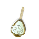 Toyota Key Cover - 4 button keyblade (2000+) | Corolla, Camry, Yaris, RAV4, Aurion Key fob cover. | Toyota Accessories