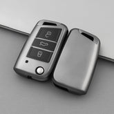 Volkswagen/Skoda/Audi car key cover - Metallic Finish | Key fob cover for VW Golf, Passat, T-Roc, Polo, Tiguan, Touareg