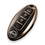 Nissan Car Key Cover - 4 button | Qashqai, Pathfinder, X-Trail key fob cover | Nissan Accessories