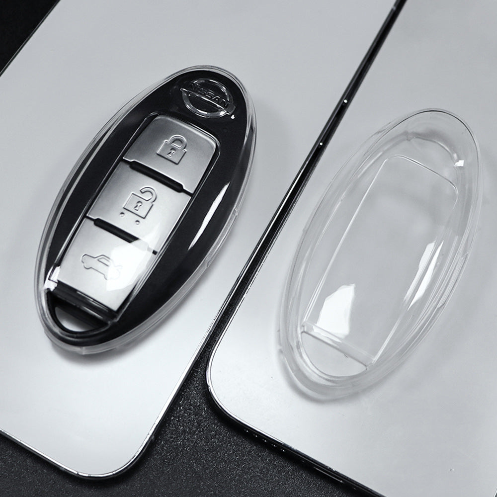 Nissan Car Key Cover - Transparent | Navara, 350z, Qashqai, X-Trail key fob cover | Nissan Accessories