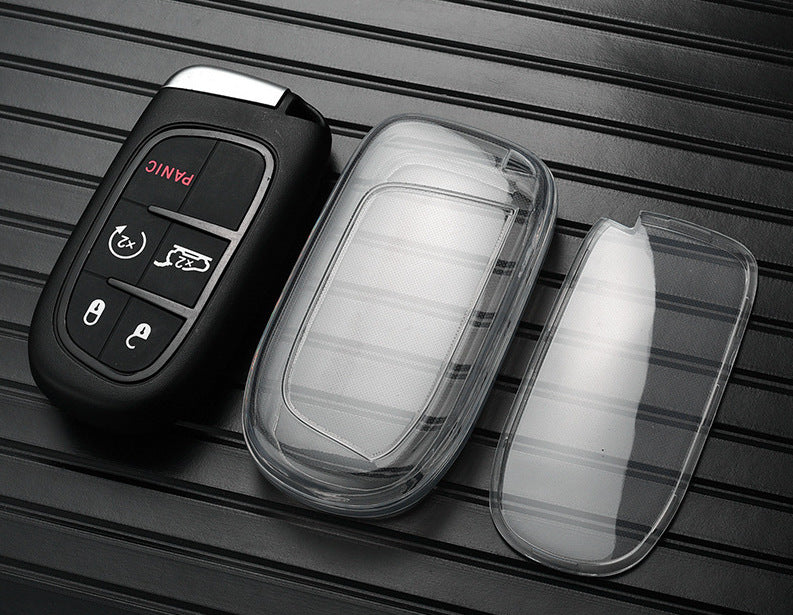 Jeep/Dodge/Chrysler key cover | 300, RAM, Grand Cherokee, Renegade, Wrangler, Compass, Gladiator, Patriot key fob cover | 2013-2018 | Jeep Accessories