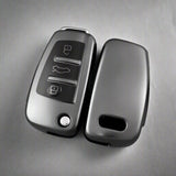 Audi flip key cover - Metallic | Car key fob cover protector for multiple Audi models