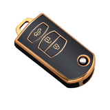 Mazda Flip key cover | Mazda 2, 3, 6, CX-3, CX-5, RX8, MX-5 (3-button) car key fob cover