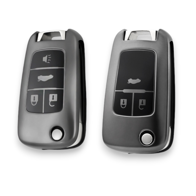 Holden Key Cover - 3 and 4 button Metallic Flip key | Trailblazer, Colorado, Commodore, Barina, Cruze |key fob cover accessory