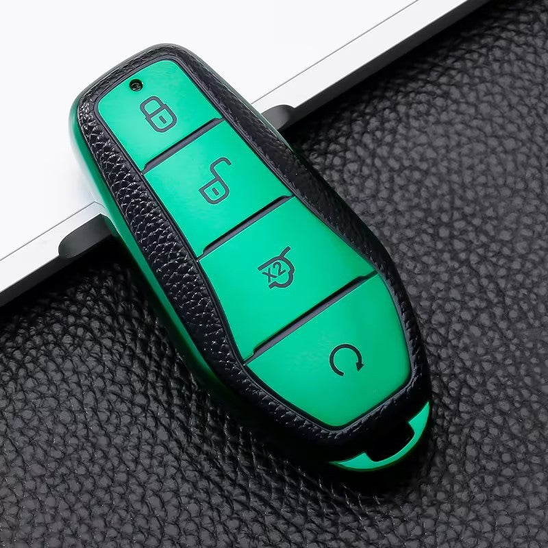 BYD Key Cover - Leather Design | ATTO 3, Dolphin, Seal key fob cover